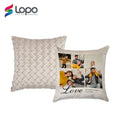 Skin-friendly Pillow Case Sublimation Blanks Square Pillowcase Decorative Cushion Case for Sofa Couch Bed Chair Car Decoration
