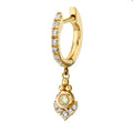 LOZRUNVE 925 Sterling Silver Opal Cluster Drop Huggie Hoop Earrings New Design Jewelry