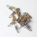 Heavy Duty Swivel with Screwed Snap Connector Corkscrew Swivel Stainless Steel Tuna Clip