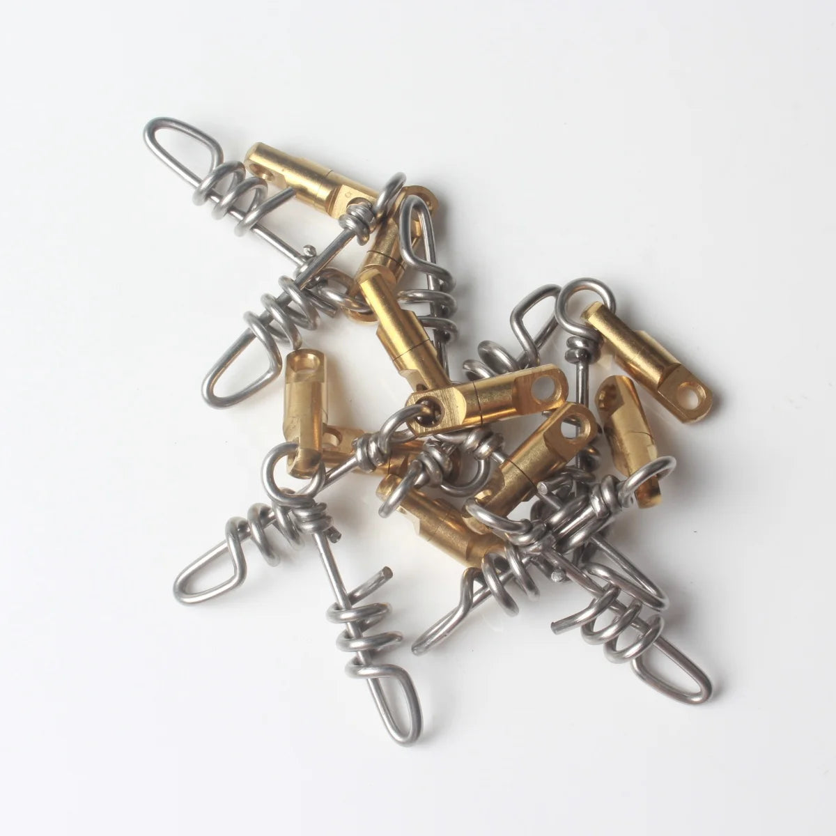 Heavy Duty Swivel with Screwed Snap Connector Corkscrew Swivel Stainless Steel Tuna Clip