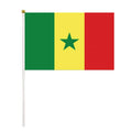 2022 World Flag Dye Sublimated 21*14cm Senegalese Hand Waving Banner Polyester Material for Automotive Football Matches Hand