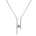 GRA Certified Moissanite Diamond Jewelry With Certificate 925 Sterling Silver H Pendant Necklace for Women Destiny Jewellery
