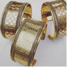 Custom Made Vintage Hammered Engraved Tibetan Silver Wood Bangles with Crystal Lampwork Glass Beads Unisex Gift