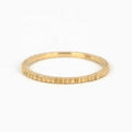 LOZRUNVE 925 Sterling Silver 18k 14k Gold Plated Metal Handmade Stacking Ring Minimalist