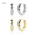 FUAMAY Classic 925 Sterling Silver Snake Hoop Earrings 18K Gold Plated for Wedding Party or Gift Geometric Zircon Stone