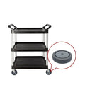 Hot sale W41 TPR thread grey wheel 5-1/4 inch with ball bearing core for trolley caster application with factory prices