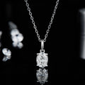 Abiding Jewelry Wholesale Oval Shape Moissanite Pendants 925 Sterling Silver Necklace