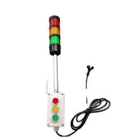 ONN M4-Andon 3 Colors Workstation Andon-Tower Light with 3 Switches and EU US Plug