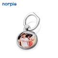 Custom Logo Metal Zinc Alloy Sublimation Blank Round Cell Phone Ring Holder