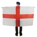 Screen Printed English Football Fan Flag Sleeved Cloak English Outdoor Flying Flag England Shawl Cape Flag