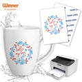 Winner Transfer  Film Free Water Transfer Paper Self Weeding A3 Water Transfer Sticker for DIY Tumbler Mug Glass Decals