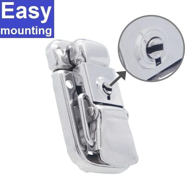 Good Quality Factory Made HC251 Metal case Lock Metal Accessories Hasp Lock Latch with Key for Guitar Case
