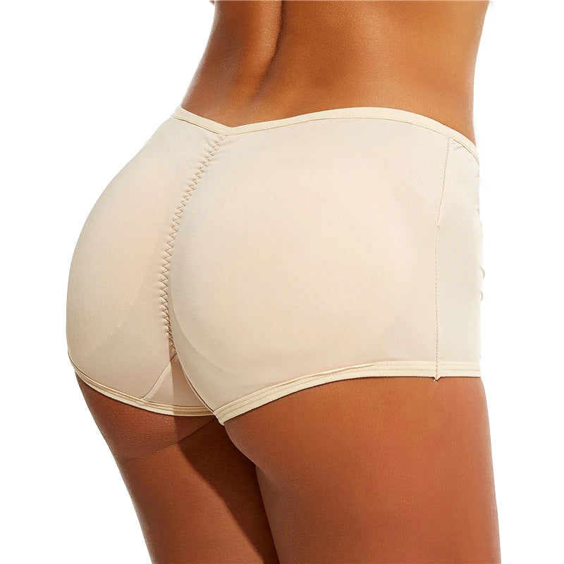 Women's Sexy Adult Shapers 2pcs Pads Control Panties Butt Enhancer Padded Buttocks Hip Lifter Boyshort Comfortable Underwear
