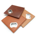 Manufacturer Custom logo Printed PU Leather Bottle Opener coaster