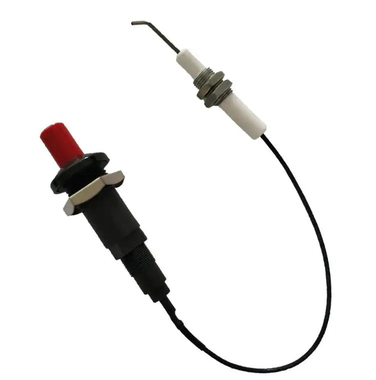 Piezoelectric Igniter with Universal Threaded Ignition Curved Needle Spark Plug