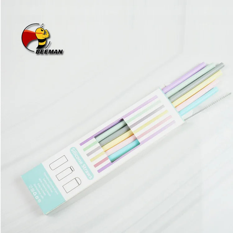 Beeman New 2020 Trending Product Reusable Silicone Straws for Eco World