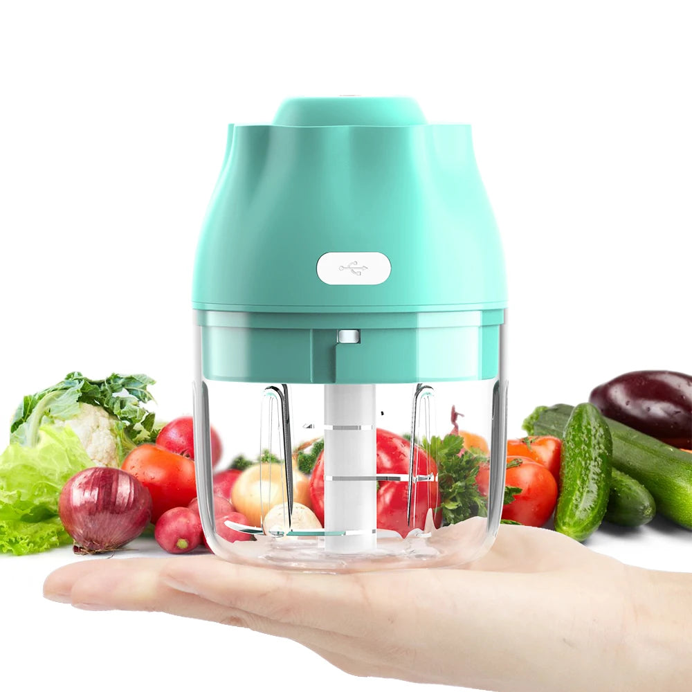 Kitchen Ware Plastic Multifunction Cutting Slicer Electronic Vegetables Stirrer with Button Eco-Friendly
