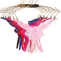 Wholesale Cheap Women's Satin Lace Panties Sexy Half Slip Thong with Light Control & Hole Decoration