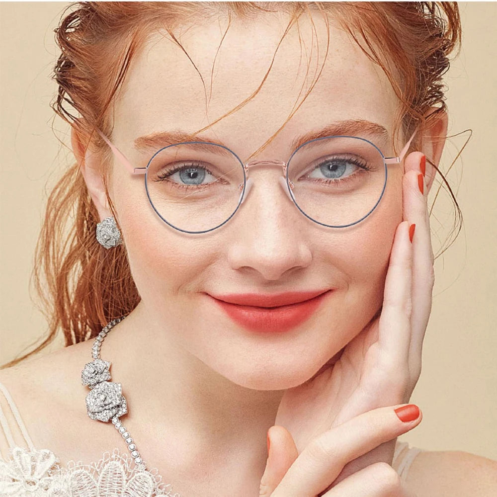 Fashionable Stainless Steel Men Women Eyeglasses Optical Frame Eyeglasses Frames