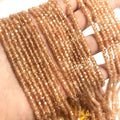 Wholesale Natural Small Tiny Rondel Faceted CZ Beads Glod Cubic Zirconia Rondelle Beads for Jewelry Making 2x3mm 38cm