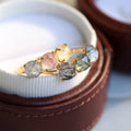 925 Sterling Silver Rings Natura Quartz Rutilated Ring 925 Silver Rings Superior Quality Jewelry Plating 14K Gold Japan Style