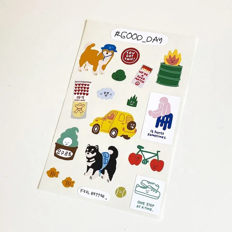 Custom Waterproof Matte Gloss Sticker Sheets With Clear Backing for Journal PlannerScrapbookGift Stationery