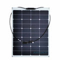 High Quality 75W ETFE Semi-Flexible Solar Panel IBC Grade Mono Cell Back Contact 40 Cells per Solar Module for Boat Cold Chain