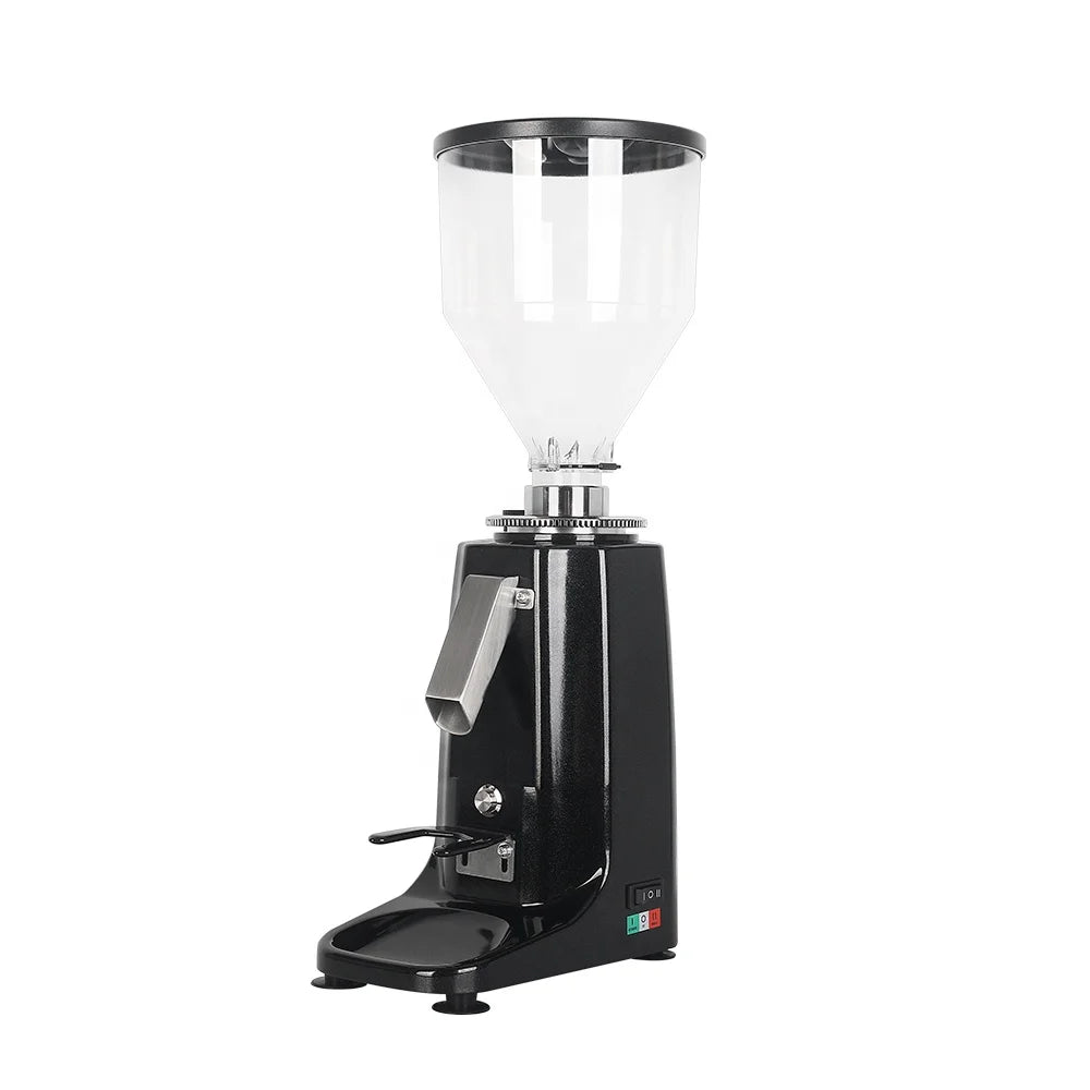 Commercial Automatic Espresso Bean Machine Household Flat Burr Coffee Grinder with Electric Power Source