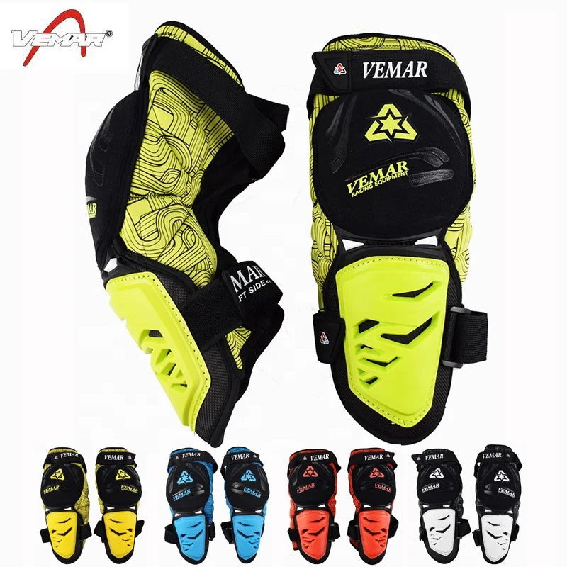 Vemar Motorcycle Protection Knee Protector Pads Scooter Motocross Gear Combo Skiing Skating PP Shell MX Joelheira Moto Espalda