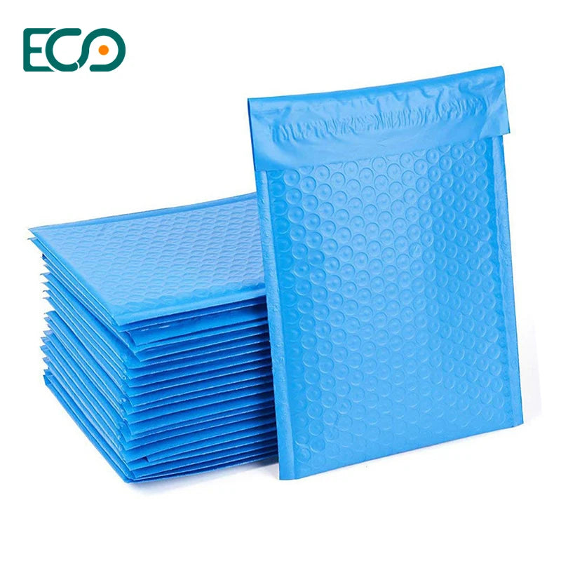 9x12 Blue Polly Bubble Mailers Bubble Air Wrap Envelope Mailer Polymailer Plastic 100pcs
