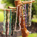 Factory Sale Custom Bohemian Style Natural Raw Gravel Beaded Choker Necklace Healing Agate Crystal Summer Jewelry for Women