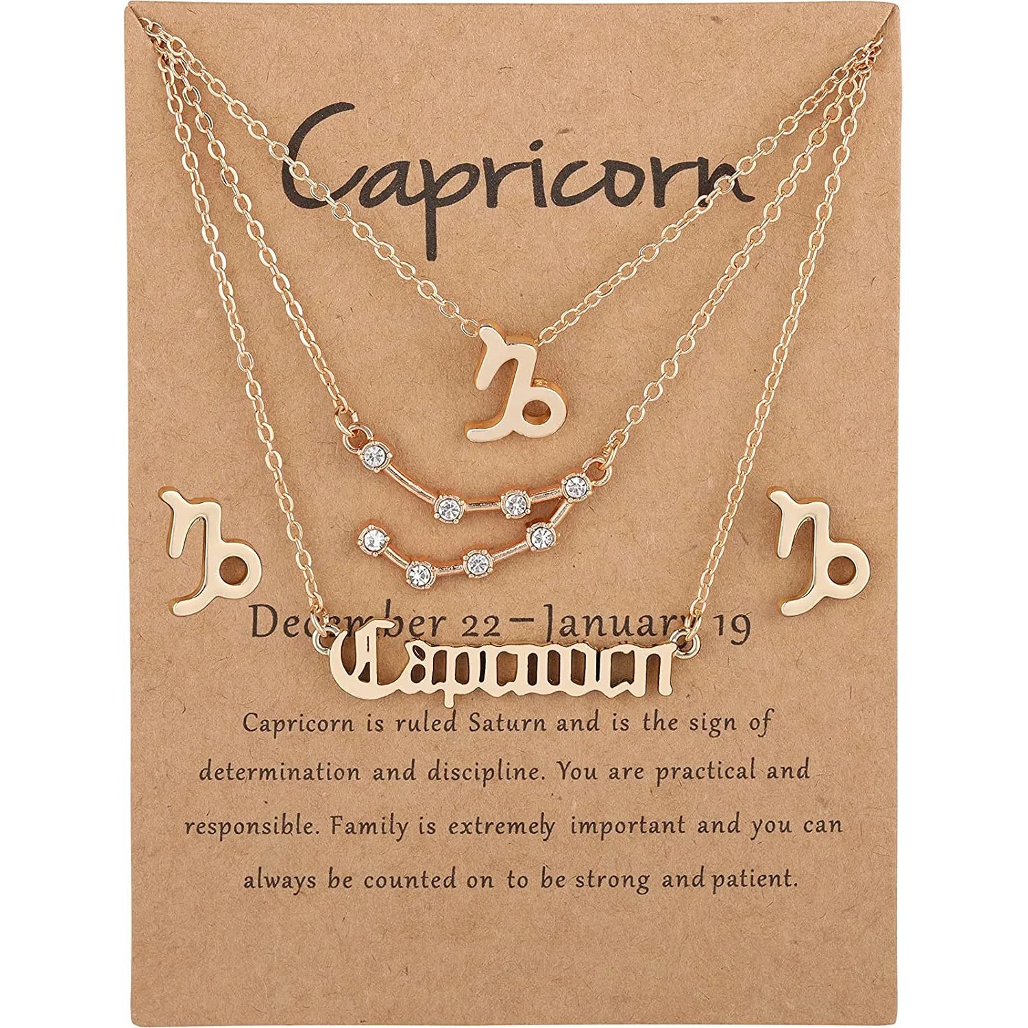 HOVANCI Hot Sale Starry 9 Old English Letter Twelve Zodic Vertical Necklace Bracelet Earrings Jewelry Set