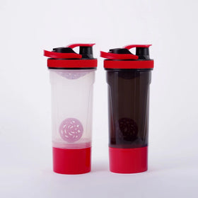 Sports Style Plastic Protein Shake Water Bottle With Leak Proof Filter Customize Shaker Bottles