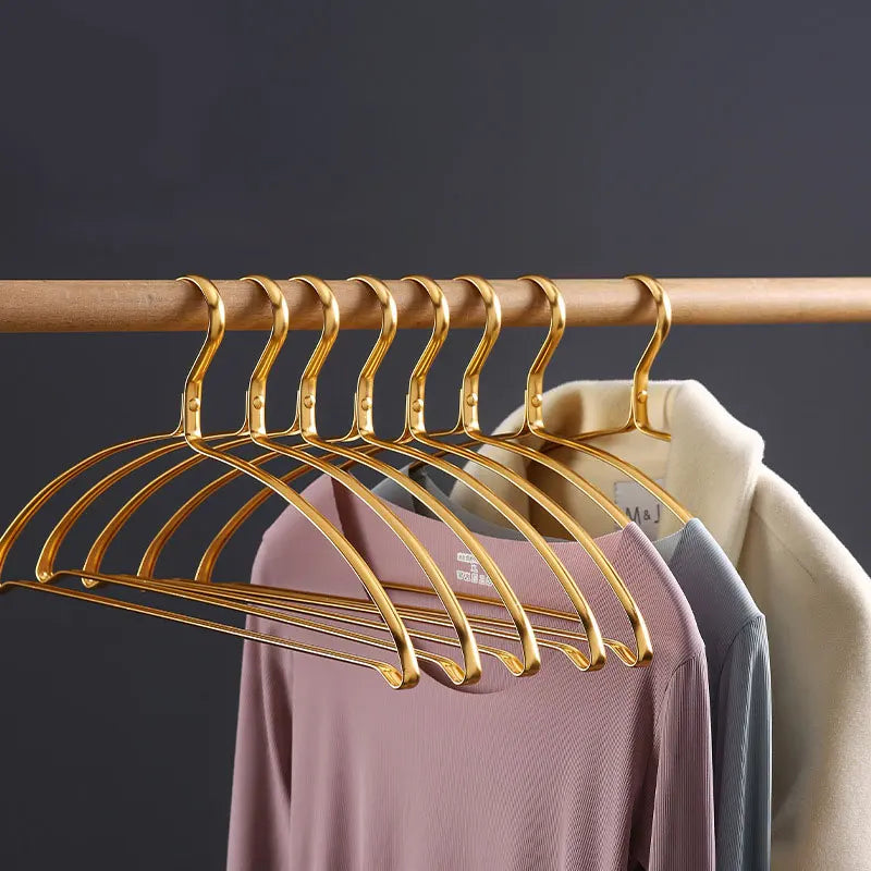 Heavy Duty Non Slip Branded Velvet Clothes Personalized Multi Wedding Children Luxury Gold Hangers