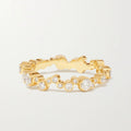 LOZRUNVE 925 Sterling Silver Bezel CZ Unique Handmade Stacked Gold Ring Women