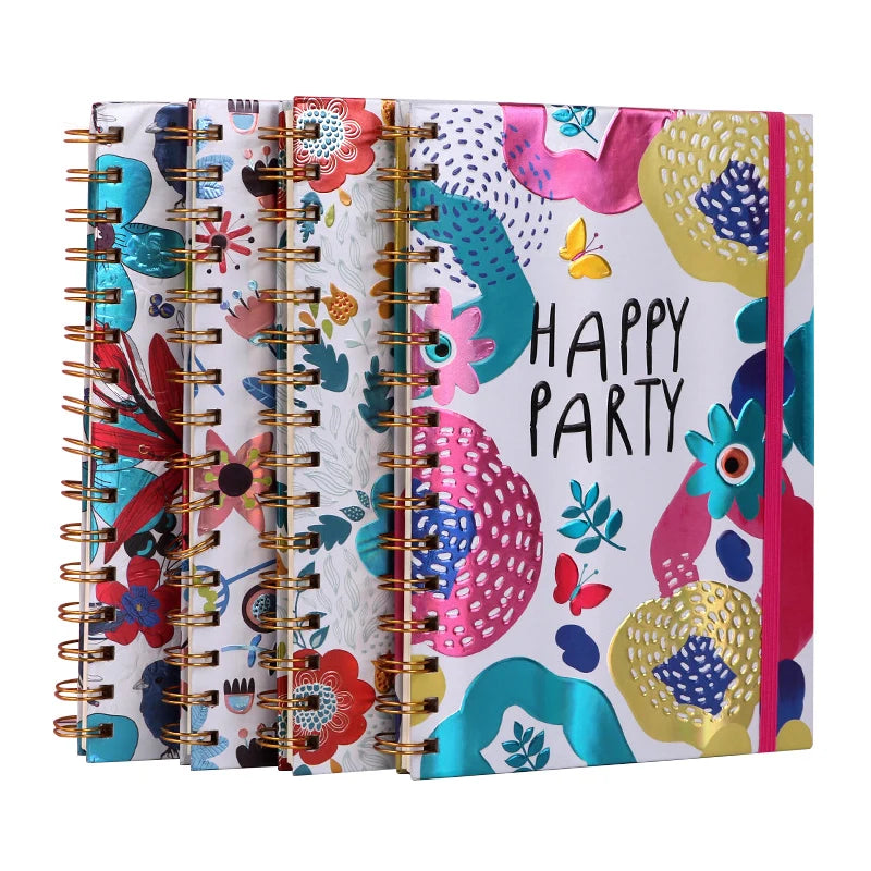 A6 Notepads Diary Student School Office Stationery Supplies Journal Agenda Hardcover Spiral Notebook