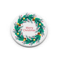 Qualisub Sublimation Ceramic Christmas Ornaments Blanks Double-Sided 75mm Diameter for DIY Printing Circle Shape