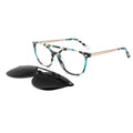 Fashion Women Acetate Optical Frames Sunglasses in Stock New Design Hot Sale Eyewear China Manufacture Clip on Eyeglasses