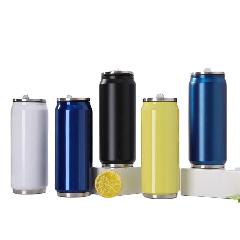Gift USE Stainless Steel Double Wall 12 oz 17 oz Vacuum Tumbler Mug Insulated Cola Cans Cola Water Bottle
