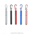 Factory Sale Top Seller Reusable Metal Straws Collapsible Stainless Steel Drinking Straw Portable Telescopic Straw Set with Case