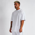 OEM Custom Logo Summer Unisex Fashion Oversized Hip Hop O-neck Short Sleeve T-shirts for Men 95% Cotton 5% Spandex