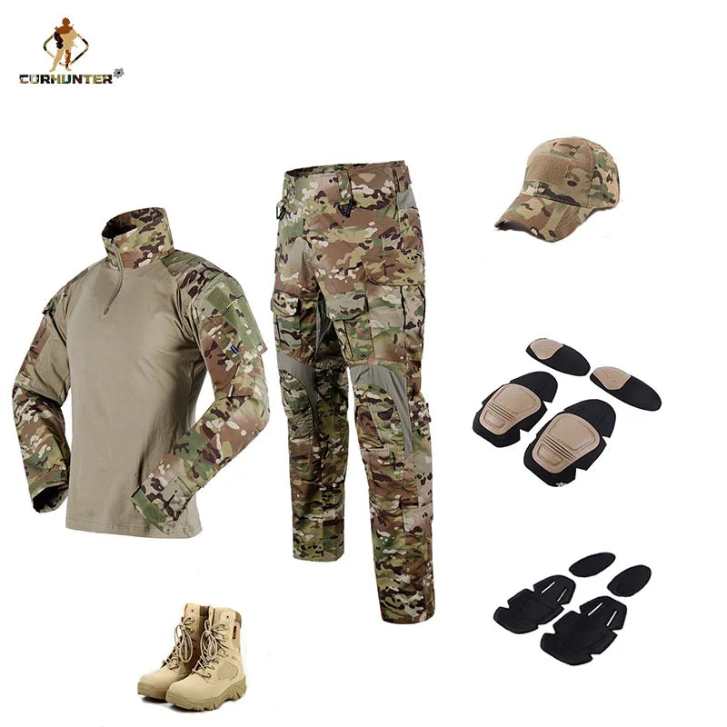 Factory Wholesale CP Color Frog Suit Field Combat Uniform Tactical Long Sleeve Camouflage Shirt