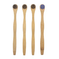 Engrave Logo Tapered Charcoal Bristles Biodegradable Nature Bamboo Tongue Cleaner