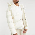 European and American Winter Quilted Padding Jacket Oversized Men Hooded Heavy Shiny Puffer Casual Breathable