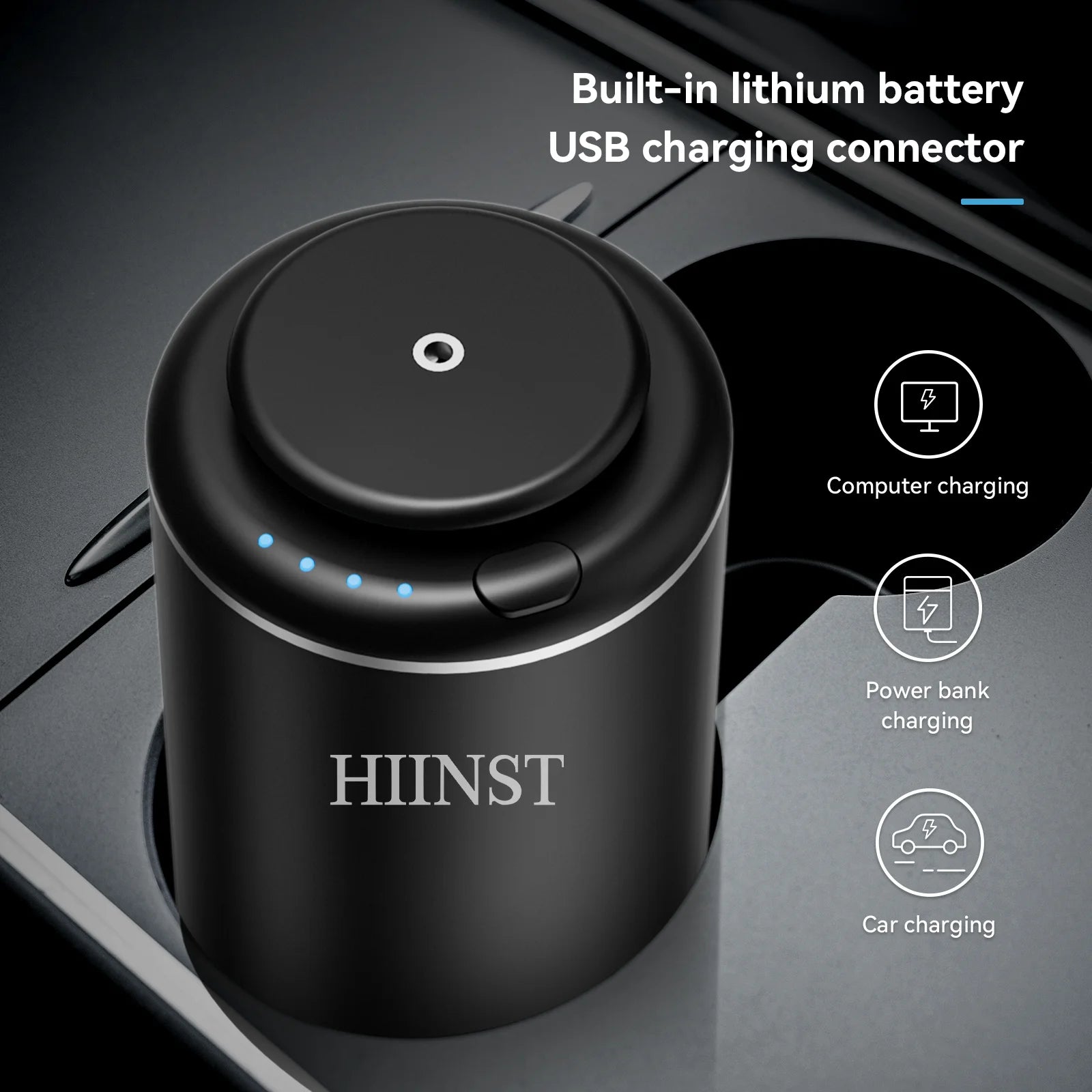 HIINST Hot Selling Aroma Diffuser for Car & Office USB Fragrance Scent Machine Waterless Essential Oil Nebulizer Air Purifiers