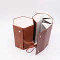 6 Slots Case Fashion Hexagon Multi Layer 6 Slots Triangle Folding Sunglasses Storage Box Case Sunglasses