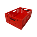 New Design Collapsible  Basket Plastic Ventiled Crate for Food Storage Foldable Crate Vegetable Transport
