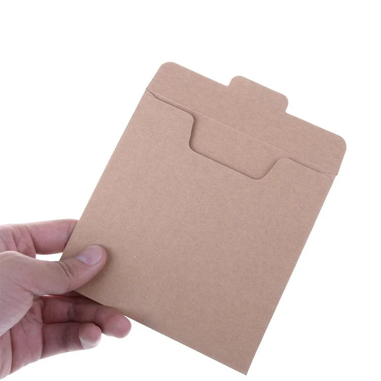 Wholesale Eco Friendly Resealable Kraft Paper Cardboard Paper Envelopes CD Sleeves Packaging