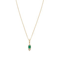 LOZRUNVE New Design Jewelry Gold Vermeil 925 Silver Cubic Zirconia Small Diamond Charm Necklace