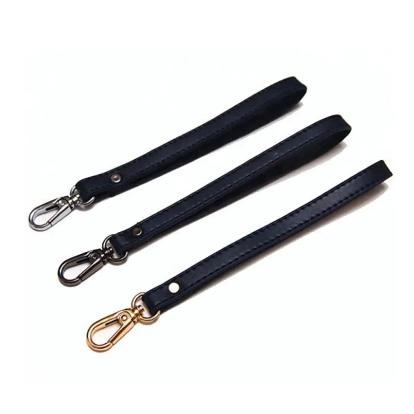 Custom logo Debossed Promotional PU Leather Lanyards Wrist